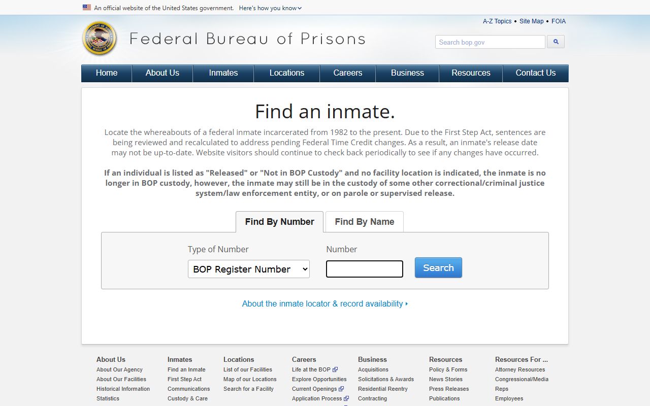 Federal BOP inmate locator for custody outside Marshall County jail mugshots